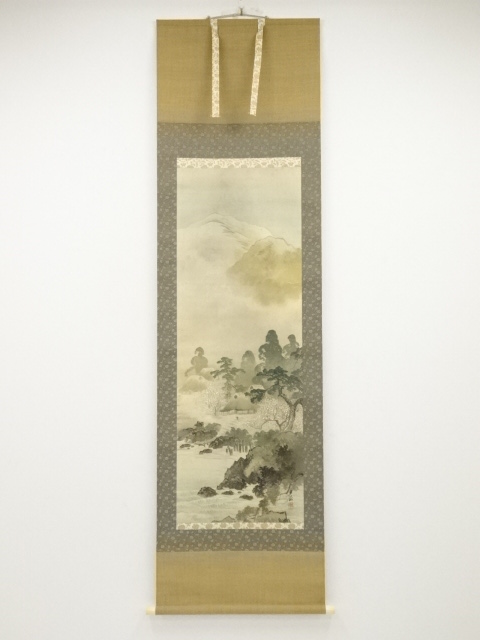 JAPANESE HANGING SCROLL / HAND PAINTED / SCENERY